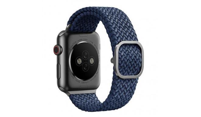 UNIQ Aspen rihm Apple Watch 40/38/41 mm Series 1/2/3/4/5/6/7/8/SE/SE2/SE3 punutud oxford sinine