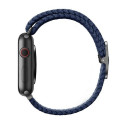 UNIQ Aspen Apple Watch strap 40/38/41mm Series 1/2/3/4/5/6/7/8/9/SE/SE2 Braided blue/oxford blue