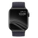 UNIQ Aspen Apple Watch Strap 40/38/41mm Series 1/2/3/4/5/6/7/8/9/SE/SE2 Braided gray/granite gray