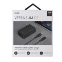 UNIQ Lad. network. Versa Slim USB-C PD 18W + USB-C to USB-C cable black/charcoal black (LITHOS Colle UNIQ Lad. network. Versa Slim USB-C PD 18W + USB-C to USB-C cable black/charcoal black (LITHOS Colle