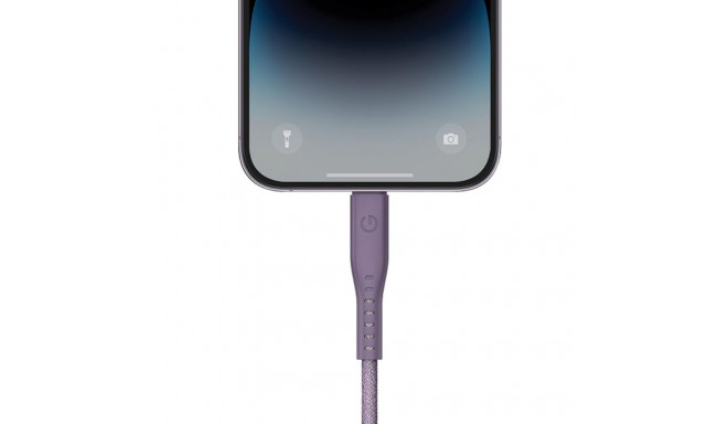 ENERGEA Flow USB-C to Lightning C94 MFI Cable 1.5m Purple 60W 3A PD Fast Charge