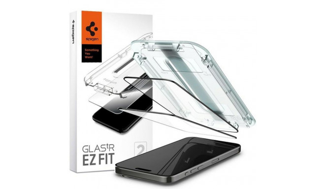 Spigen Glas.TR iPhone 15 Pro 6.1" "EZ FIT" 2 tk läbipaistev karastatud klaas AGL06892