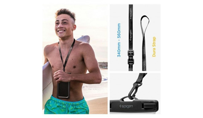 Spigen veekindel ümbris A610 universaalne must/must AMP04529