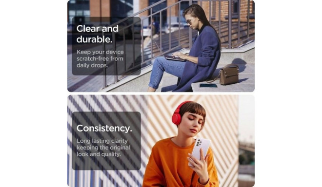 Spigen Liquid Crystal Glitter Sam A725 A72 läbipaistev ACS02326