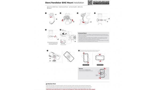 Spigen GearLock Bike Mount Handlebar MS100 000MP25057 Bike Mount