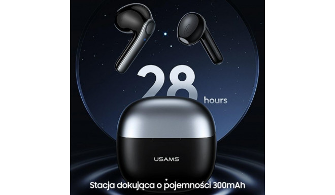 USAMS Bluetooth 5.1 TWS XH Series kahe mikrofoniga juhtmevabad sinised kõrvaklapid BHUXH03