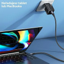 USAMS Lad. network. 1xUSB-C T45 30W PD3.0 Fast Charging + U63 USB-C/Lightning cable white/white UXTZ