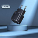 USAMS Lad. network. 1xUSB-C T45 30W PD3.0 Fast Charging + U63 USB-C/Lightning cable black/black UXTZ