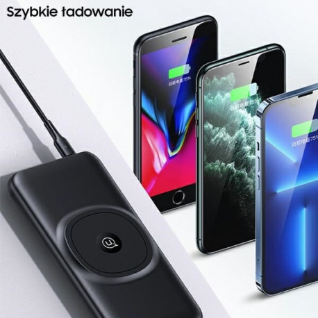 USAMS power bank PB62 10000mAh 20W QC3.0+PD magnetic wireless Fast Charge black 10KCD17101 (US-CD171