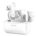 USAMS Bluetooth 5.0 TWS LY series ANC wireless headphones white/white BHULY06