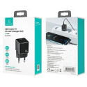 USAMS Lad. network. 1xUSB-C T45 mini 30W (head only) PD3.0 Fast Charging black/black CC148TC01 (US-C