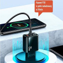 USAMS Lad. network. 1xUSB-C+1xUSB T40 20W LED (head only) PD3.0 +QC3.0 Fast Charging black/black CC1