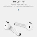 USAMS Bluetooth 5.0 TWS LU series wireless headphones white/white BHULU01 (US-LU001)
