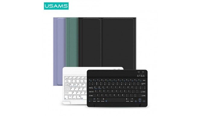 USAMS Winro Case with Keyboard iPad Air 10.9" green cover-white keyboard