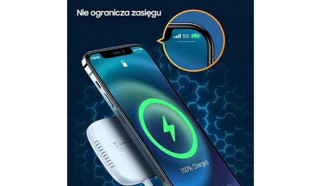 USAMS Inductive Charger US-CD159 magnetic W1 15W Extra-thin iPhone 12 series black CD159DZ01