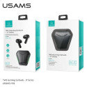 USAMS Bluetooth 5.0 TWS JY series Gaming earbuds wireless headphones black/black BHUJY01