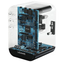 USAMS Network Adapter 1xUSB+2xUSB-C T62 65W 4in1 US/AU/EU/UK black/black CC199TC01 (US-CC199) Univer
