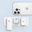 USAMS Lad. network. 1xUSB-C PD30W 3A (head only) PD3.0 Fast Charging white/white X-ron Series CC186T