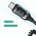 USAMS Lad. alone. C37 1xUSB+1xUSB-C 60W + USB-C 30W PD+QC Fast Charge cable black/black CC192CC01 (U