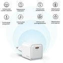USAMS Lad. network. 1xUSB-C PD30W 3A (head only) PD3.0 Fast Charging black/black X-ron Series CC186T