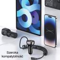 USAMS Lad. alone. C37 1xUSB+1xUSB-C 60W + Ligtning cable 30W PD+QC Fast Charge black/black CC193CC01 USAMS Lad. alone. C37 1xUSB+1xUSB-C 60W + Ligtning cable 30W PD+QC Fast Charge black/black CC193CC01