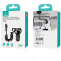 USAMS Lad. alone. C37 1xUSB+1xUSB-C 60W + USB-C 30W PD+QC Fast Charge cable black/black CC192CC01 (U