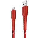 ENERGEA Nyloflex USB cable - Lightning Charge and Sync C89 MFI 1.5m red/red
