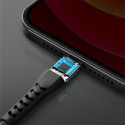 ENERGEA Nyloflex USB - Lightning Charge and Sync C89 MFI cable 1.5m black/black