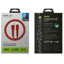ENERGEA Nyloflex USB cable - Lightning Charge and Sync C89 MFI 1.5m red/red