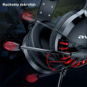 AWEI ES-770i on-ear gaming headphones with microphone black/black