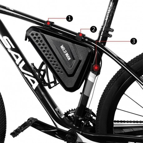 WILDMAN ES19 Bike Frame Case/Bag Bike Holder Black
