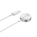4smarts VoltBeam Mini inductive charger for Apple Watch 1-8/SE with 1m USB-C cable 2.5W white/white 
