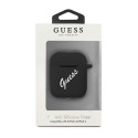 Guess GUACA2LSVSBW AirPods 1/2 cover black and white Silicone Vintage