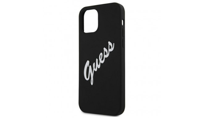 Guess GUHCP12SLSVSBW iPhone 12 mini 5.4" black white hardcase Silicone Vintage