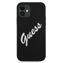 Guess GUHCP12SLSVSBW iPhone 12 mini 5.4" black white hardcase Silicone Vintage