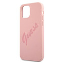 Guess GUHCP12SLSVSPI iPhone 12 mini 5.4" pink/pink hardcase Script Vintage