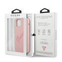 Guess GUHCP12SLSVSPI iPhone 12 mini 5.4" pink/pink hardcase Script Vintage