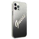 Guess GUHCP12LPCUGLSBK iPhone 12 Pro Max 6.7" black/black hardcase Glitter Gradient Script