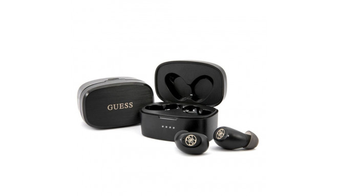 Guess GUTWSJL4GBK TWS Bluetooth headphones + docking station black/black 4G