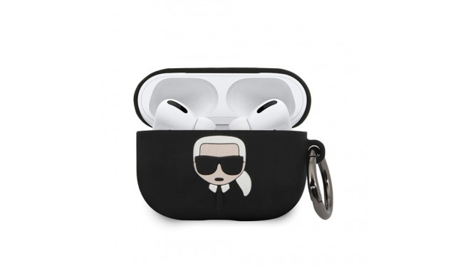 Karl Lagerfeld KLACAPSILGLBK AirPods Pro kate must/must Silikoon Ikonik