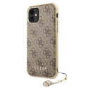Guess GUHCN61GF4GBR iPhone 11 / Xr 6.1" brown/brown hard case 4G Charms Collection