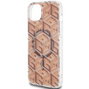 Guess GUHMP15SHGCUSTGW iPhone 15 / 14 / 13 6.1" brown/brown hardcase IML GCube MagSafe