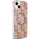 Guess GUHMP15SHGCUSTGW iPhone 15 / 14 / 13 6.1" brown/brown hardcase IML GCube MagSafe