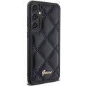Guess GUHCS23FEPSQSQSK S23 FE S711 black/black hardcase Quilted Metal Logo