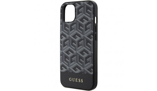 Guess GUHMP15SHGCFSEK iPhone 15 / 14 /13 6.1" black hardcase GCube Stripes MagSafe