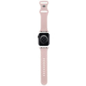 Hello Kitty HKAWMSDGPTP Apple Watch Strap 38/40/41mm pink/pink strap Silicone Tags Graffiti