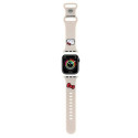 Hello Kitty HKAWMSCHBLE Apple Watch Strap 38/40/41mm beige/beige strap Silicone Kitty Head