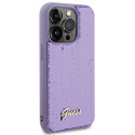 Guess GUHCP15LPSFDGSU iPhone 15 Pro 6.1" purple/purple hardcase Sequin Script Metal
