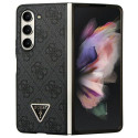 Guess GUHCZFD5P4TDPK F946 Z Fold5 black/black hardcase Leather 4G Diamond Triangle