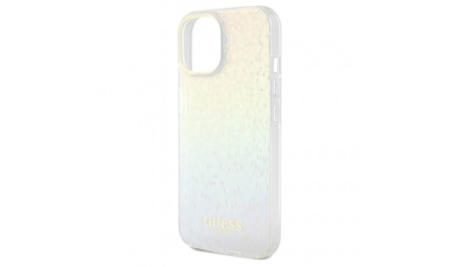 Guess GUHCP14SHDECMI iPhone 14 / 15 / 13 6.1" kõvaümbris IML faasitud peegel disko iridesc